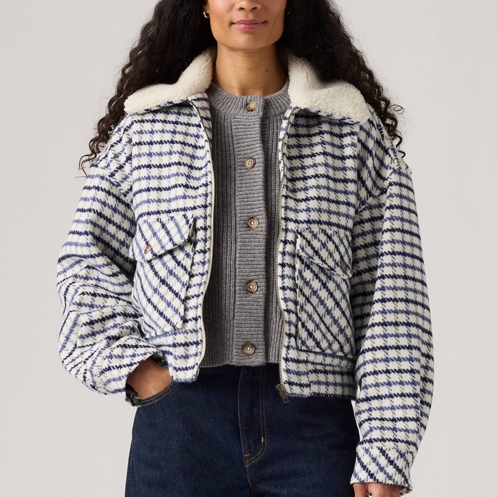 Levi’s premium SHRUNKEN '90S WOOL TRUCKER JACKET size Large NWT